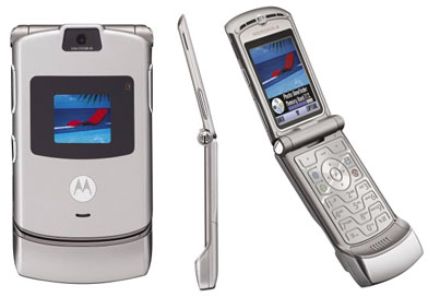 Motorola RAZR V3 gris metalizado
