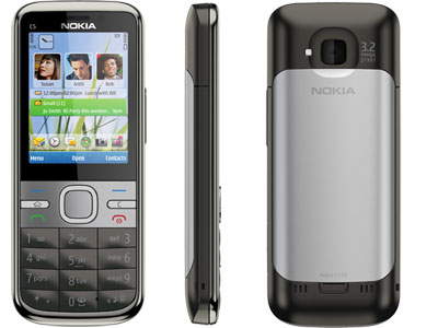 Nokia C5-00 negro y gris