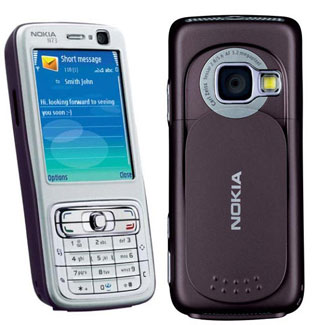 Nokia N73 metalizado con carcasa negra