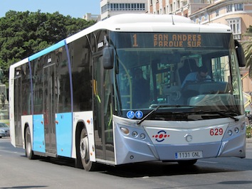 Autobús de la EMT de Málaga