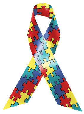 Lazo del día del autismo